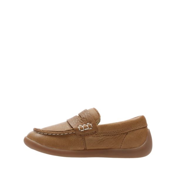 Clarks Boys Artist Stride Toddler Casual Shoes Brown | CA-8639014